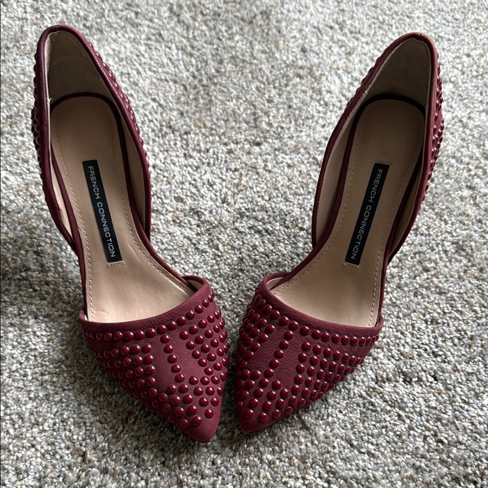 French Connection Red Heels with Elegant Design